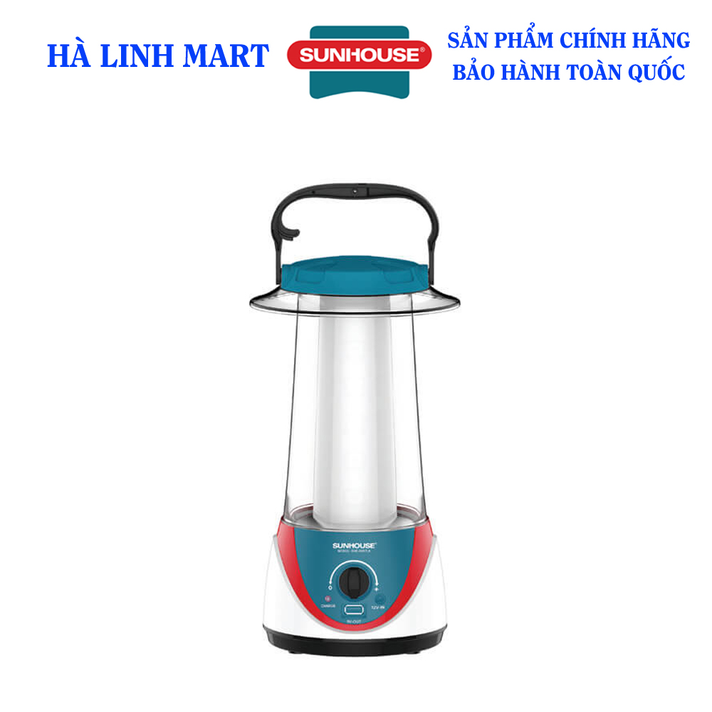 Đèn tích điện đa năng 360LED SUNHOUSE SHE-6037LA xanh - Đèn tích điện siêu sáng
