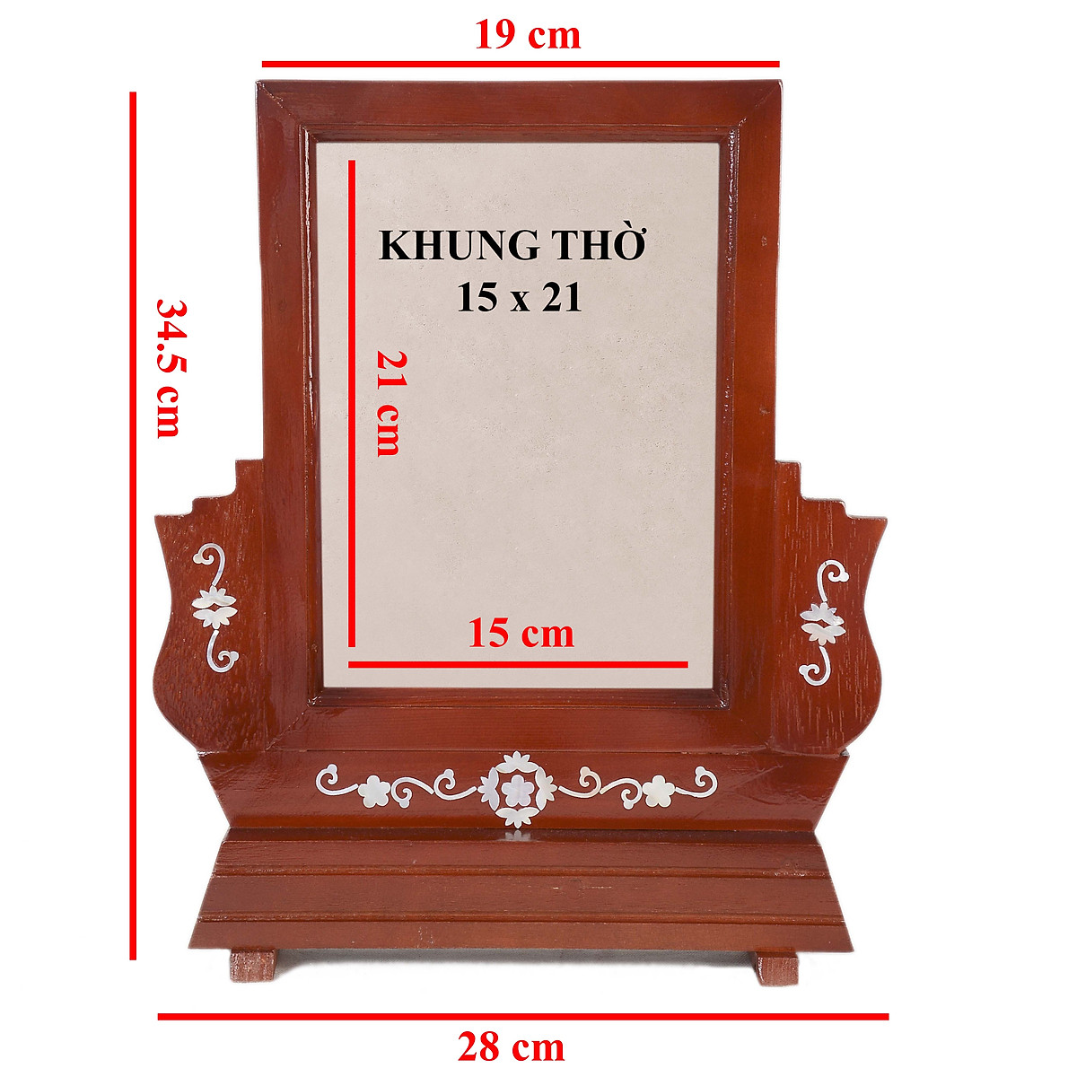 Khung hình,khung ảnh thờ gỗ (15x21)