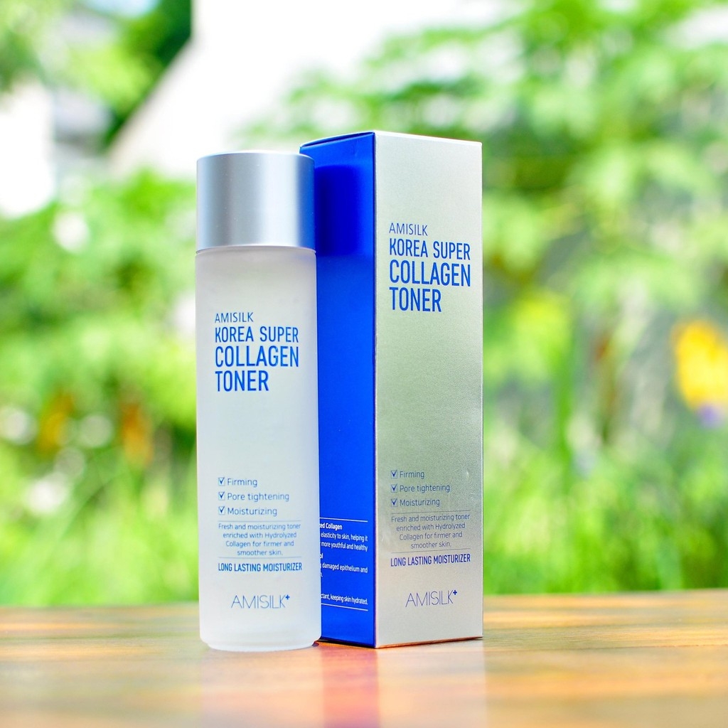 💥 sản phẩm chính hãng 💥 nước hoa hồng amisilk korea super collagen toner