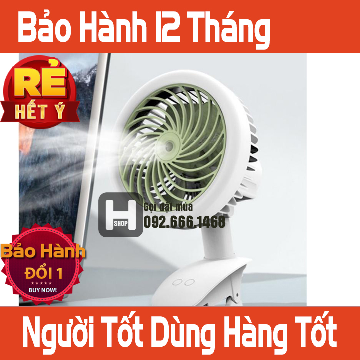 Quạt điều hoà mini tích điện sạc usb quạt phun sương kẹp để bàn