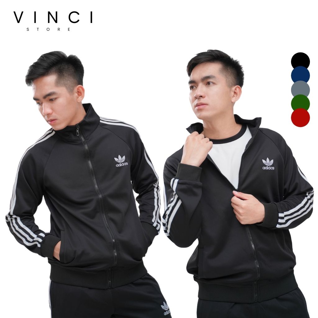Áo khoác nam das thể thao thun poly logo thêu co dãn thoáng mát unisex
