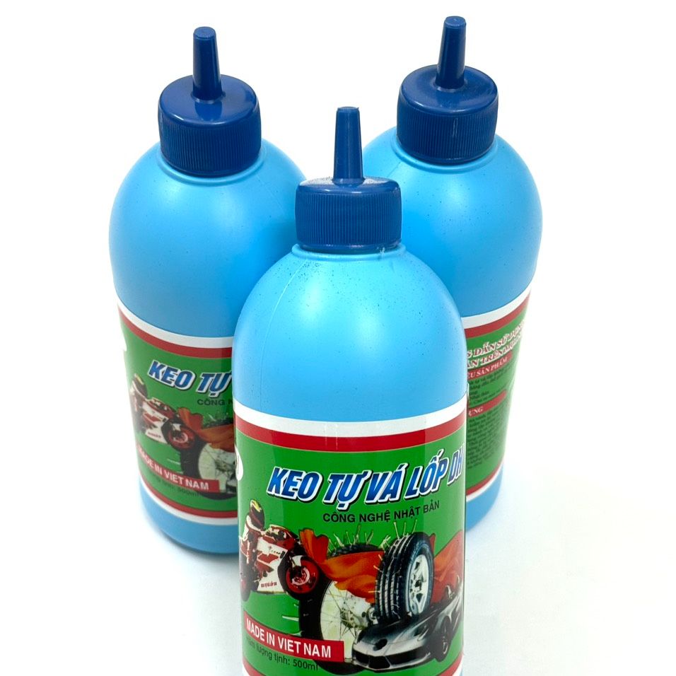 Keo tự vá lốp xe điện xe máy 350ml và 500ml