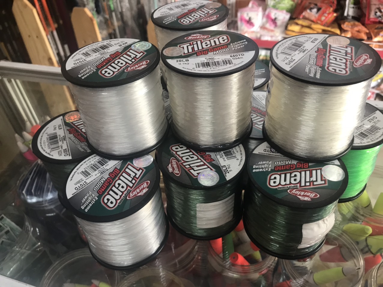 Dây cước câu cá Trilene Big Game sản phẩm chính hãng Berkley Mỹ nhiều màu sắc siêu tải cá