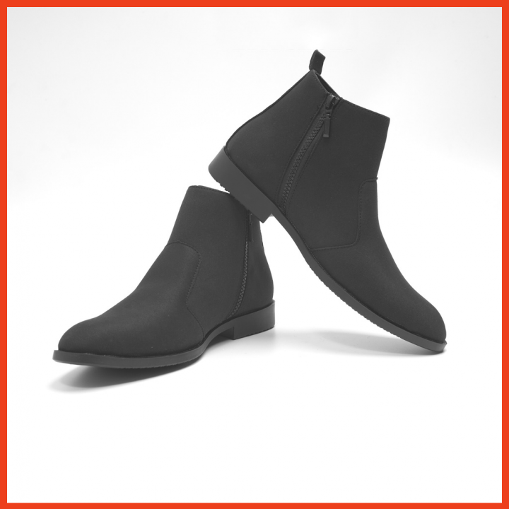Giày Chelsea Boots Nam Classic Da Lộn Cổ Khóa Đế Khâu Chắc Chắn