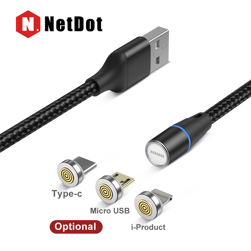 NetDot cáp sạc từ tính Gen12 cáp sạc từ nam châm cáp chuyển dữ liệu sạc nhanh