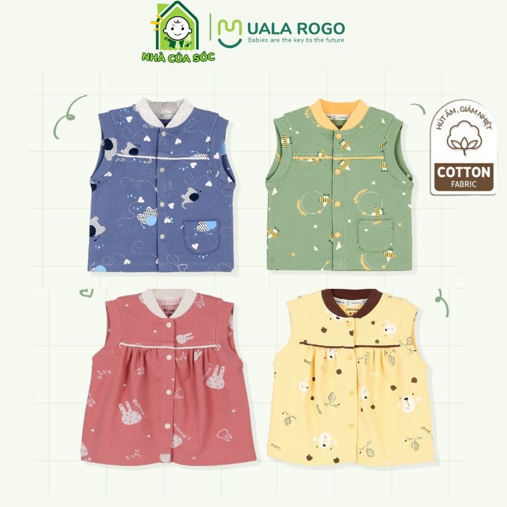 Áo GILE cho bé Ualarogo 0-2 tuổi cotton thoáng mát quần áo trẻ em UR3926
