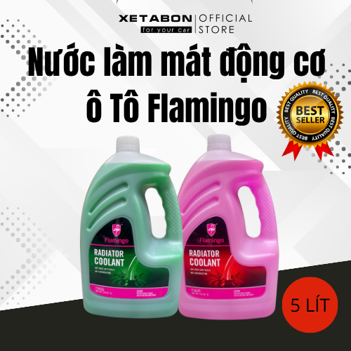 Nước làm mát động cơ ô tô Cao Cấp màu đỏ và màu xanh dung tích 500ml