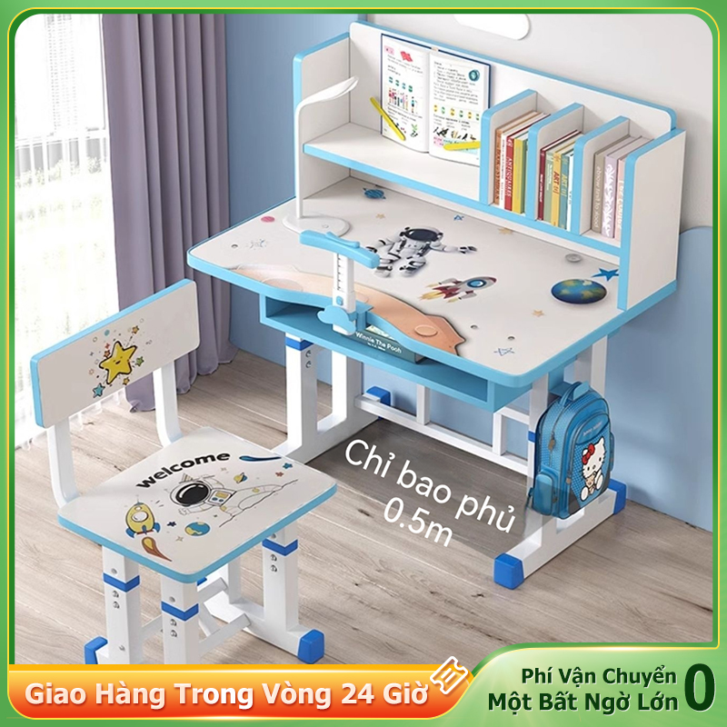 NES  Bàn học sinh cho trẻ em từ 3-16 tuổi, có thể điều chỉnh độ cao, bảo vệ mắt, tiết kiệm không gian, giảm giá 50%