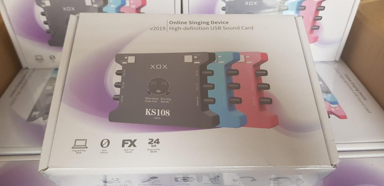 Sound card xox k10 phiên bản tiếng anh ks108 ver 2019
