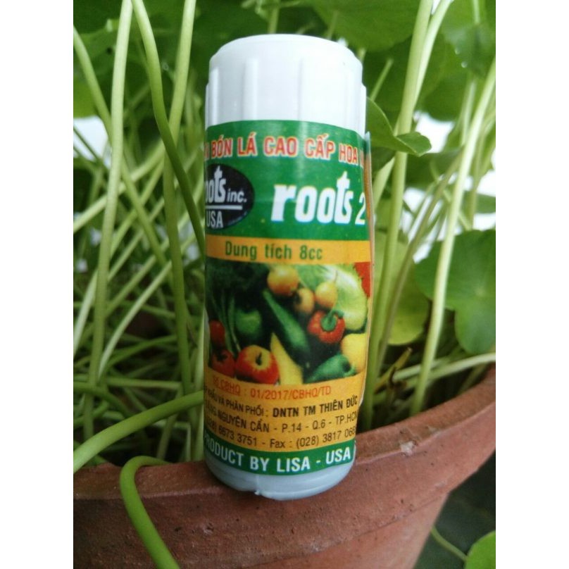 Roots 2 chai 8ml - phân bón lá ra rễ cao cấp từ huê kỳ usa