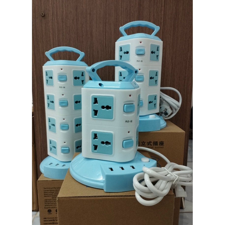 [HÀNG CÔNG TY] Ổ Cắm Điện 2 - 3 - 4Tầng Đa Năng Tích Hợp 3 Cổng USB 8 - 12- 16 ổ Cắm Điện Có Công Tắc Bật Tắt Nguồn Điện Thông Minh.