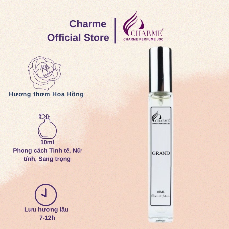  Nước hoa nữ Charme Grand 10ml tinh tế nữ tính sang trọng 