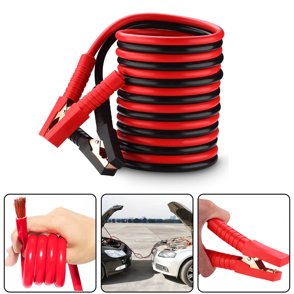 Bộ 2 Dây Câu Kích Bình Ắc Quy Ô Tô Lõi Đồng Tải 2000A - dài 4m Dây Kích Sạc Điện Ắc Quy Cứu Hộ Xe Ô Tô