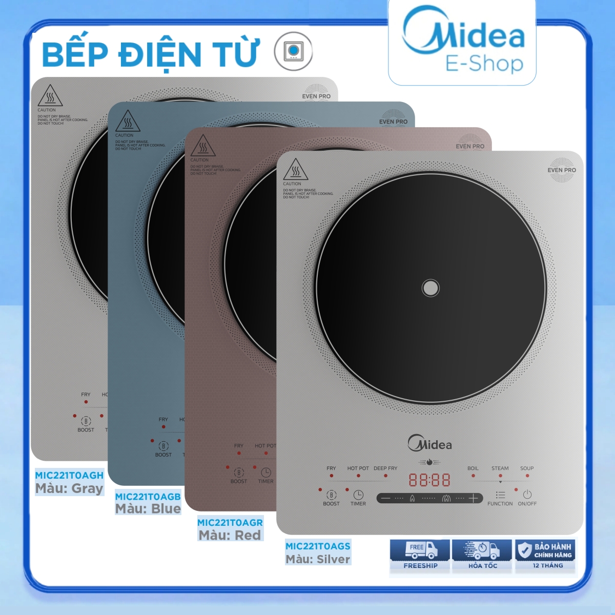 Bếp từ đơn midea mic221t