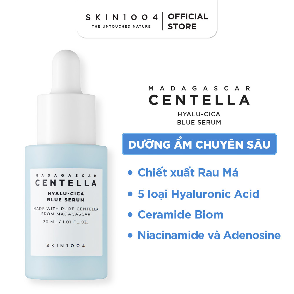 Tinh chất cấp ẩm Skin1004 Madagascar Centella Hyalucica Blue Serum 30ml