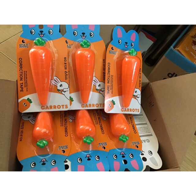 [HCM]Bút xóa kéo hình cà rốt