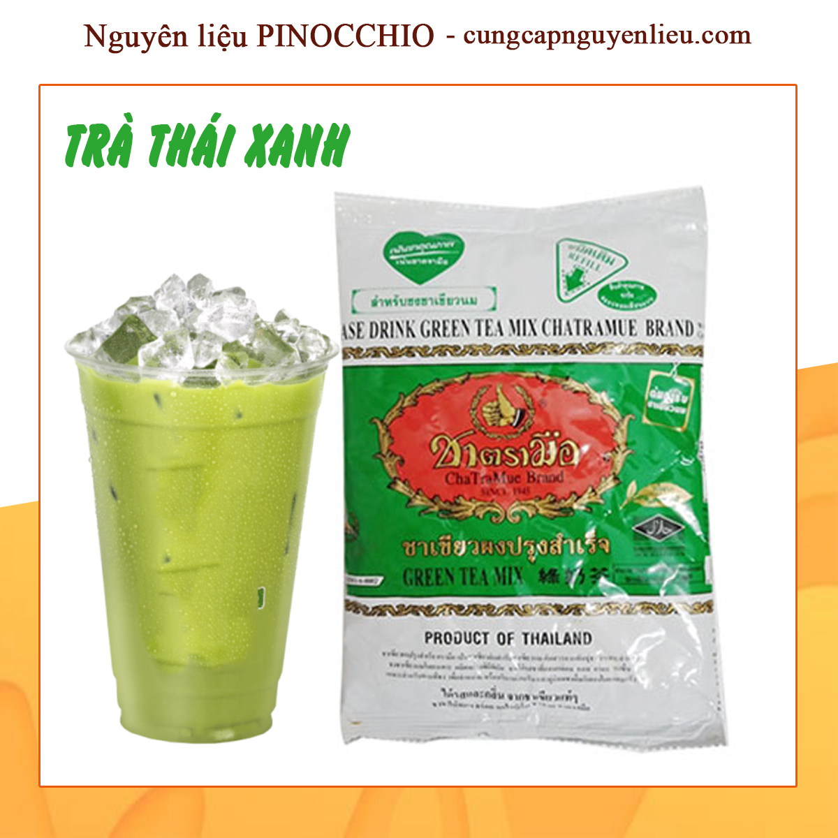 Trà thái xanh thái lan 200gr