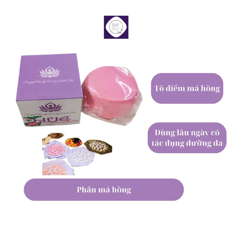 Phấn nụ gia truyền cung đình Huế,tự nhiên,không hóa chất,bí quyết làm đẹp của các hoàng hậu và phi tần xưa - Món quà xứ Huế - 3