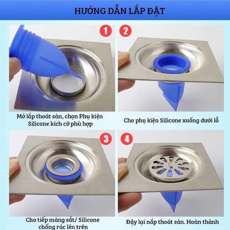 Bịt cống silicol chống mùi hôi