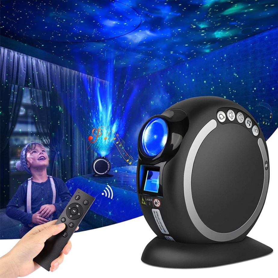 Đèn thiên hà galaxy diamond v5 luxury kết hợp loa bluetooth chiếu bầu trời sao đêm cho phòng bay, sân khấu