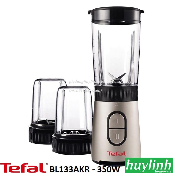 Máy xay sinh tố tefal bl133akr - 350w - 3 cối