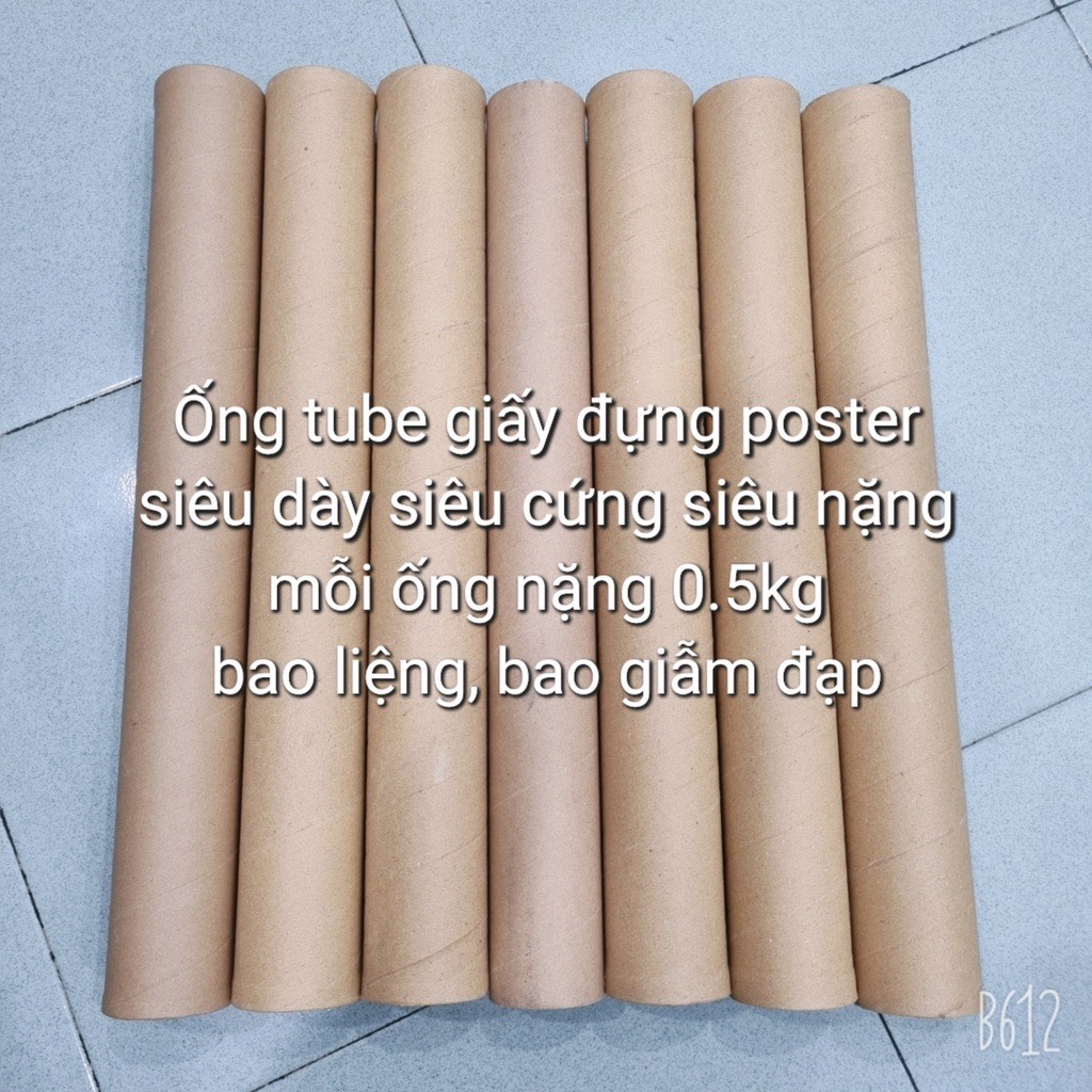 Ống tube giấy đựng tranh ảnh poster siêu dày, siêu cứng