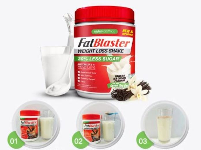 Bột hỗ trợ giảm cân Naturopathica FatBlaster Weight Loss Shake Hương Vanilla 430g
