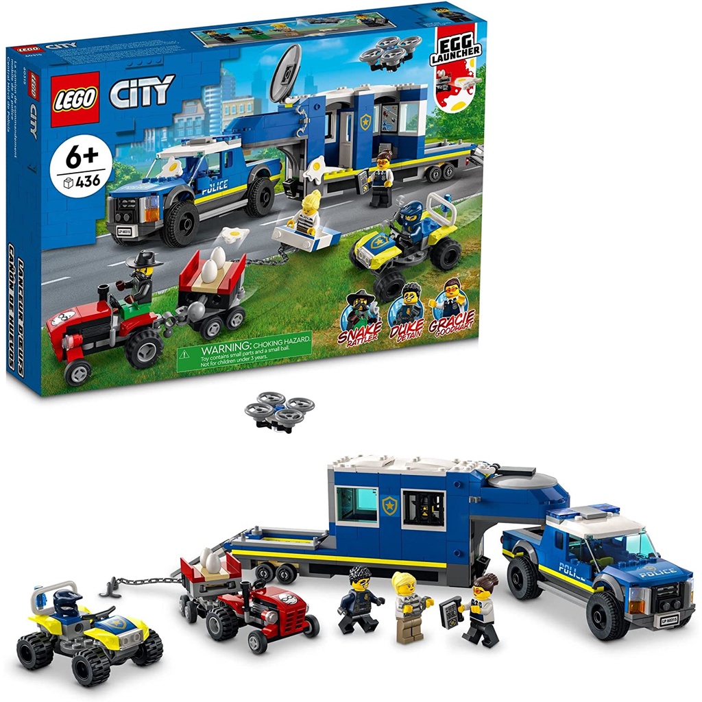 Lego city - trạm cảnh sát lưu động - 60315 - đồ chơi lắp ráp lego cho trẻ em , tuổi 6+