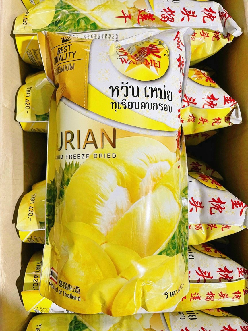 Sầu riêng sấy gói to 215g - thái lan