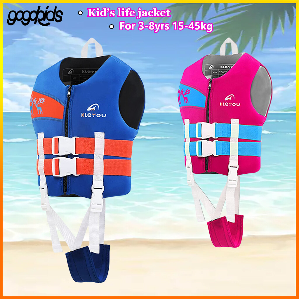 Gogokids Áo Khoác Bơi Trẻ Em 15-45Kg Áo Phao Áo Bơi Nổi Cho Bé Trai Bé Gái Trẻ Tập Đi Bắt Đầu Bơi