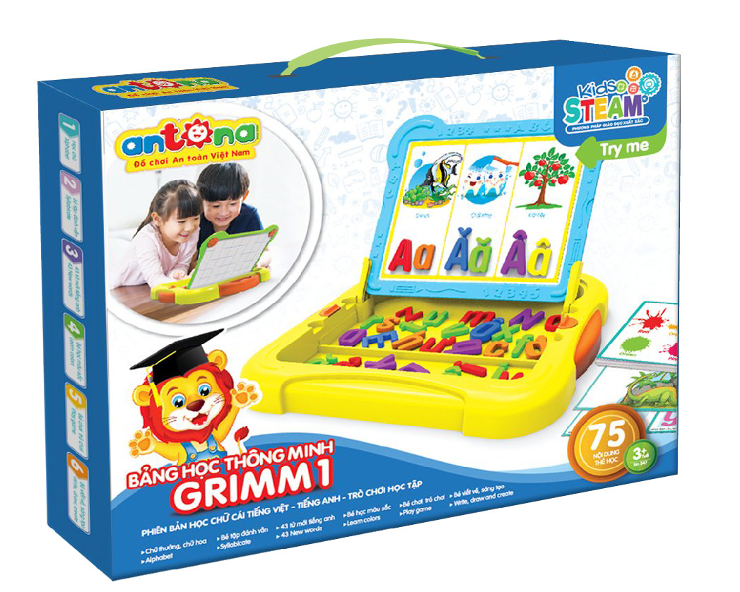 Bẳng Nam Châm Thông Minh Grimm 1 Giúp Bé Nhận Biết Chữ Cái Và Tập Đánh Vần