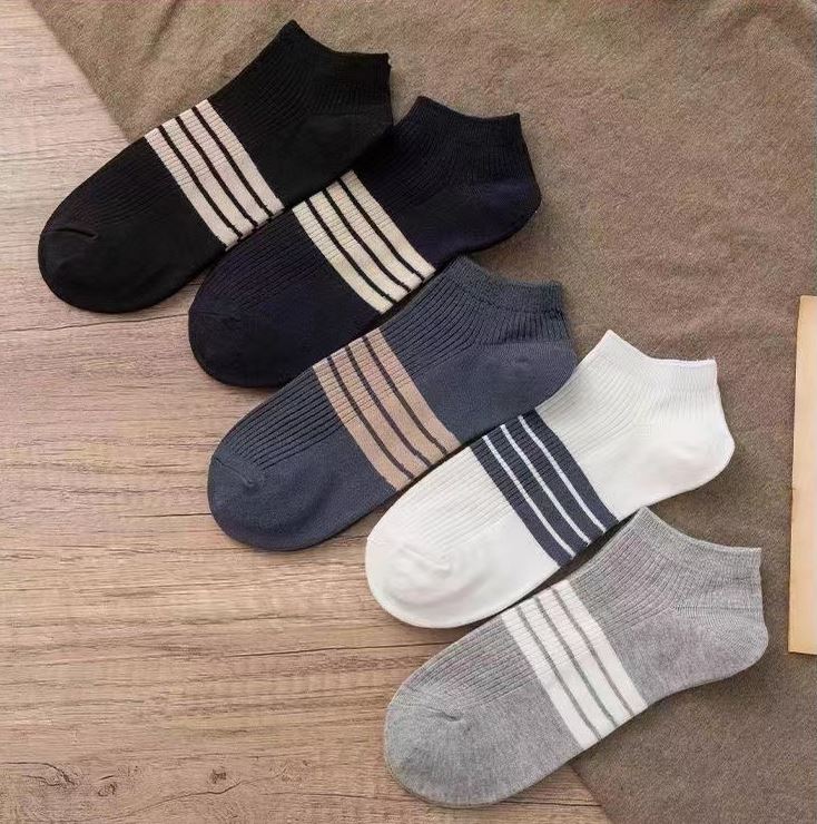 Set 10 đôi tất vớ ngắn cổ unisex kẻ hàn n3 siêu hot