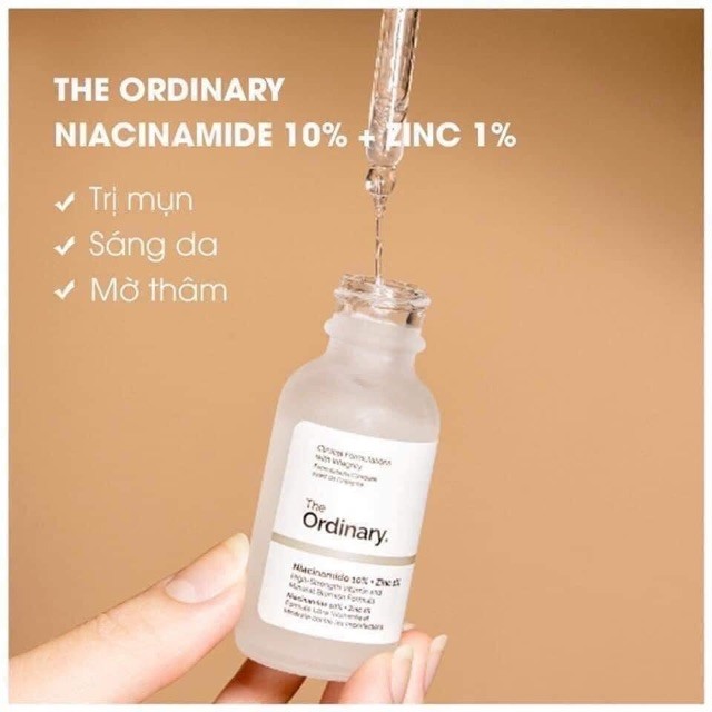 Serum trị mụn làm sáng daThe Ordinary Niaciamide 10% + Zinc 1%
