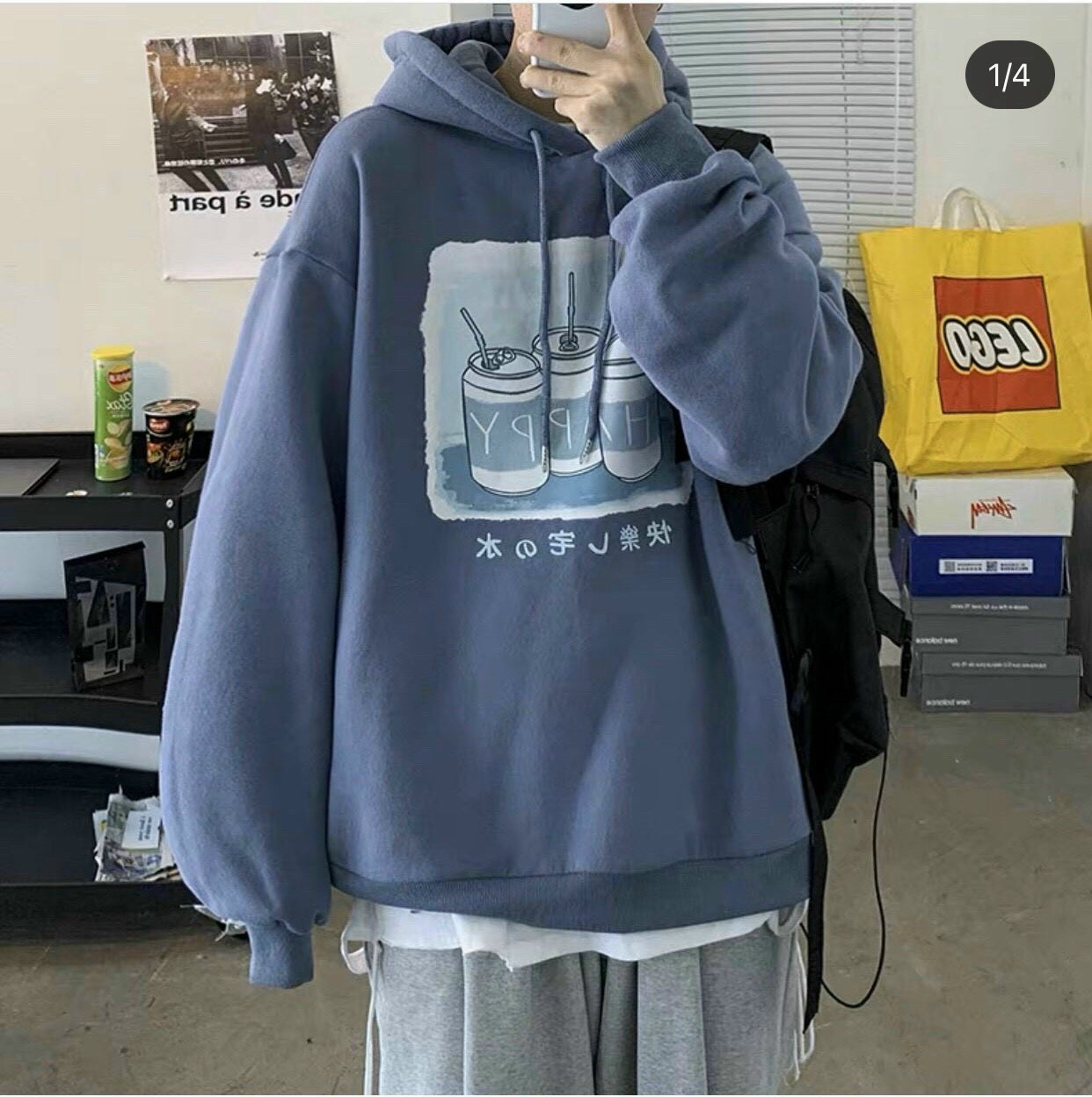 ÁO HOODIE NAM NỮ IN HÌNH CHAI NƯỚC. CHẤT NỈ DÀY DẶN CHE NẮNG CHE GIÓ, MÙA NÀO MẶC CŨNG XINH-TP