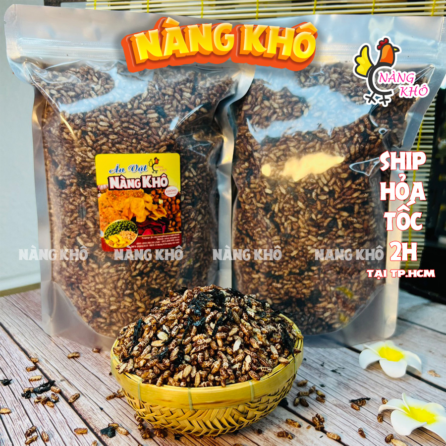 1Kg Gạo Lứt Sấy Rong Biển tốt cho người ăn kiêng, giảm cân , eat clean từ Nàng Khô