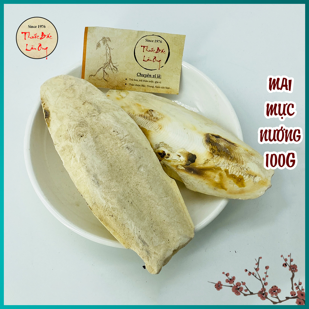 Mai mực nướng sẵn 100g hàng loại 1, hỗ trợ dạ dày, mờ mắt, cầm máu