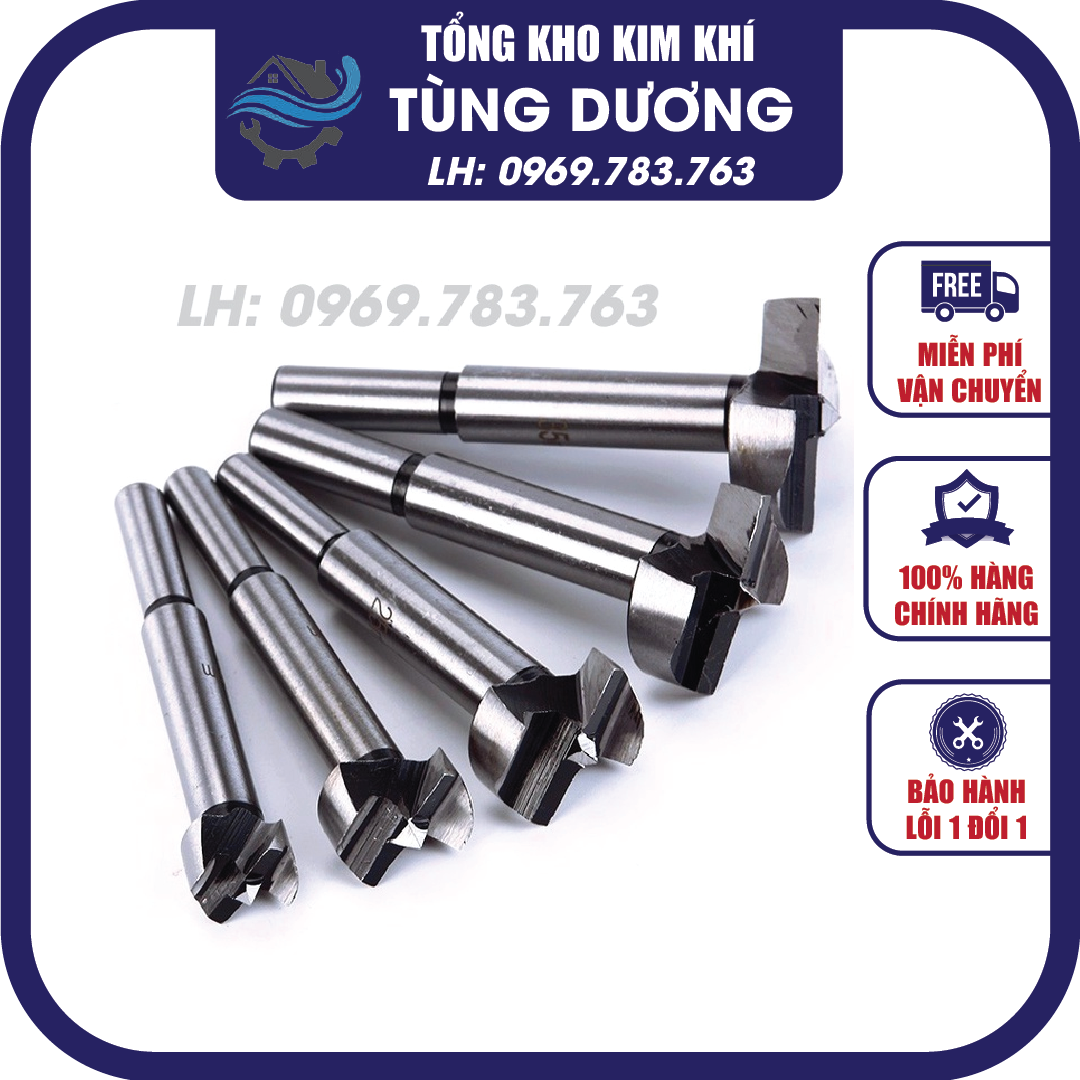 Mũi khoét gỗ lỗ tròn 16 - 60mm