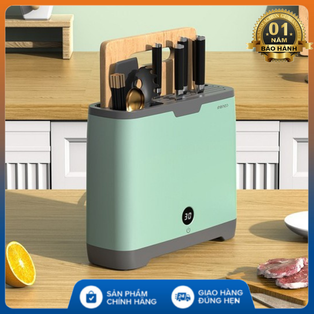 Máy khử khuẩn dao thớt bằng tia UV - tiệt trùng 99% vi khuẩn gây hại - Dụng cụ tiệt trùng dao thớt , máy khử khuẩn nano , máy khử khuẩn sấy khô đũa , máy khử khuẩn UV