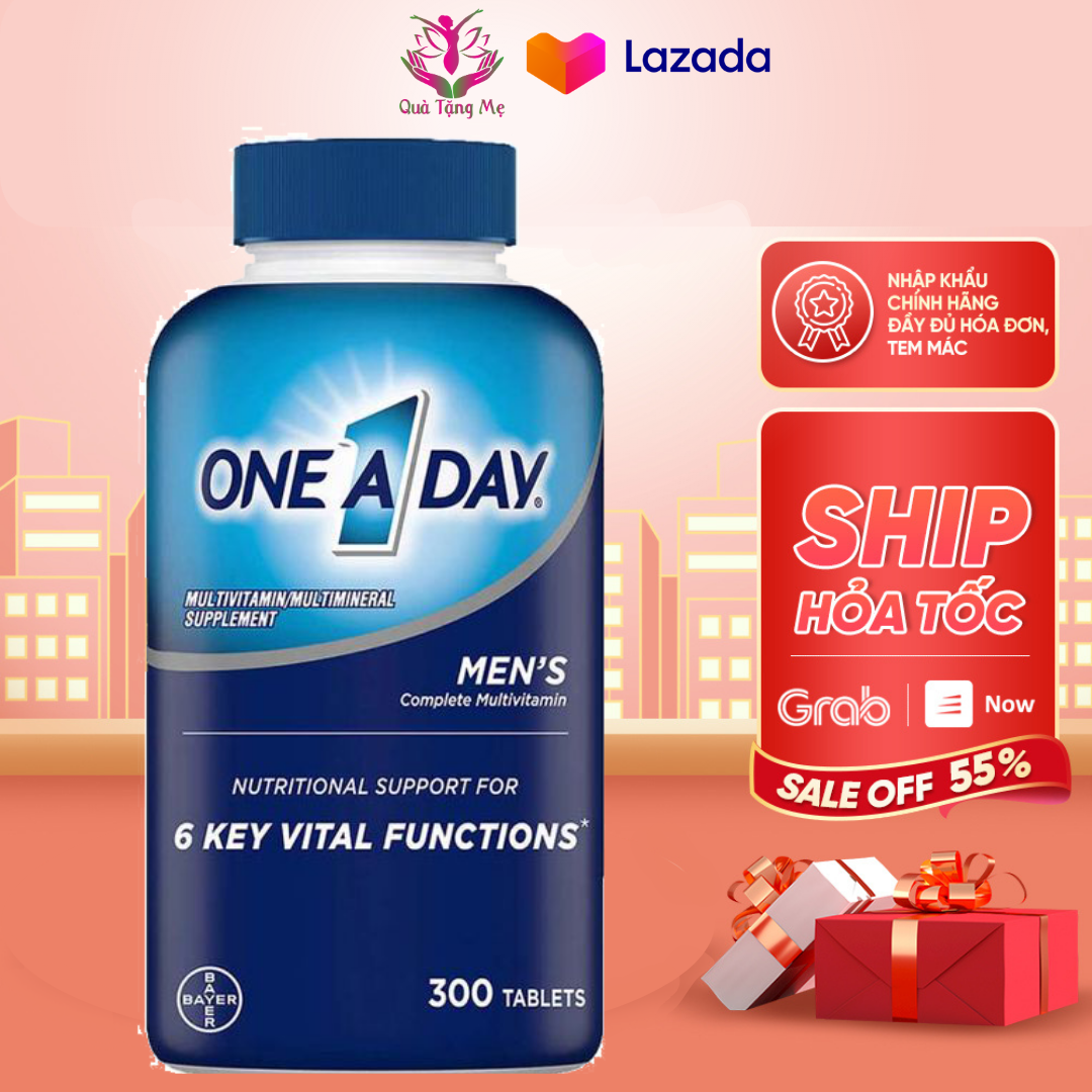Vitamin tổng hợp cho nam giới dưới/ trên 50 tuổi one a day mens health formula multivitamin quatangme-com-vn