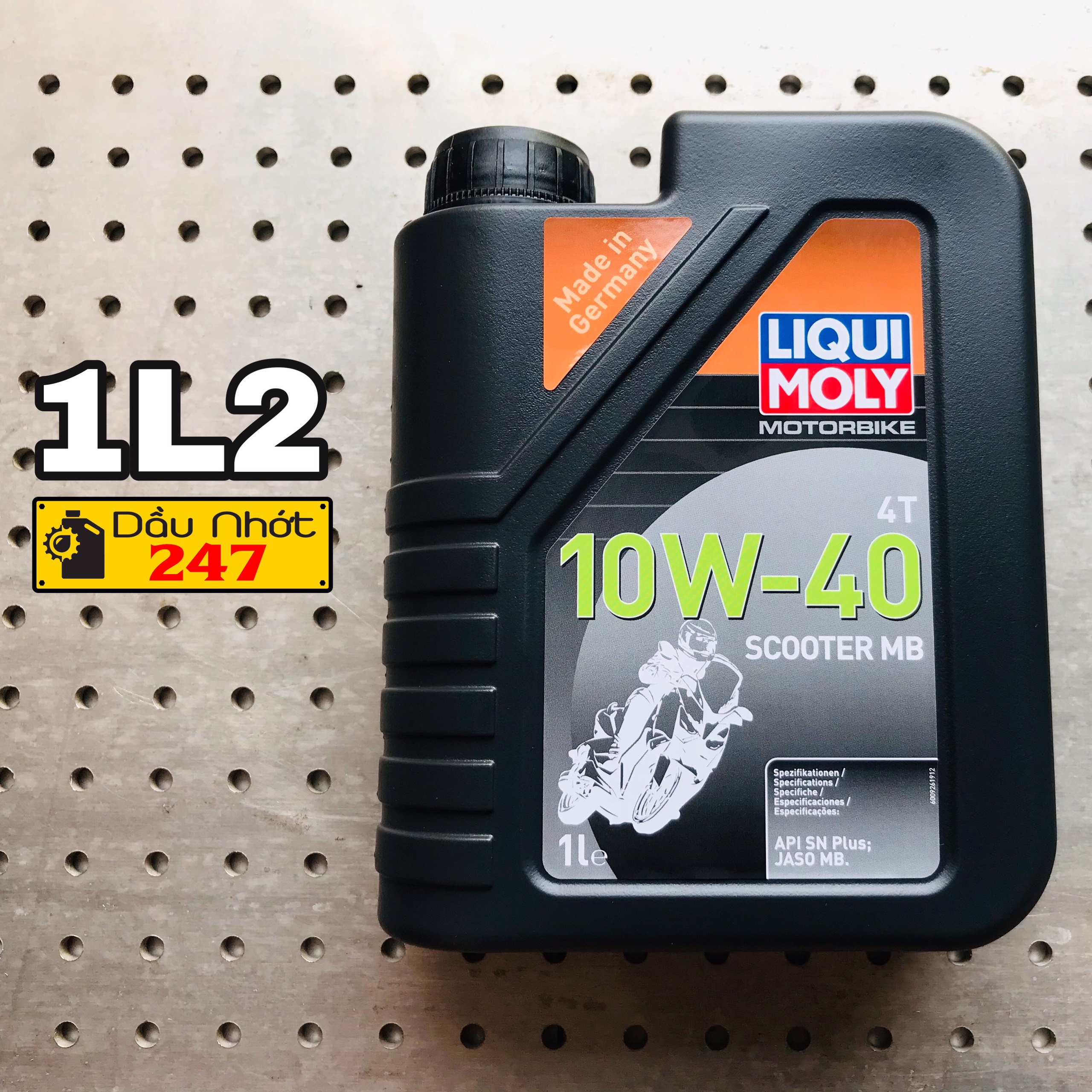 Combo 1L2 Dầu nhớt tay ga Liqui Moly Scooter MB 10w40