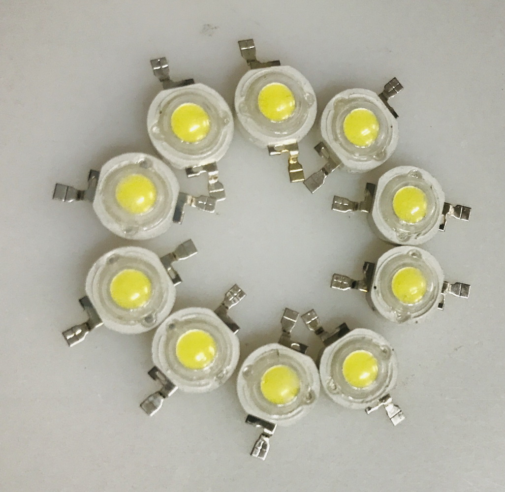 Combo 10 led luxeon 3w, không đế, seny