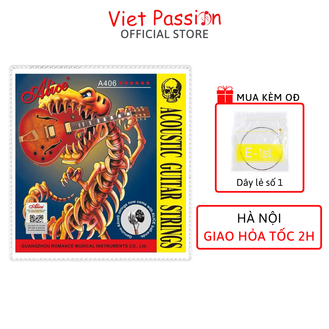 Dây đàn guitar acoustic Alice AW432 chính hãng Viet Passion