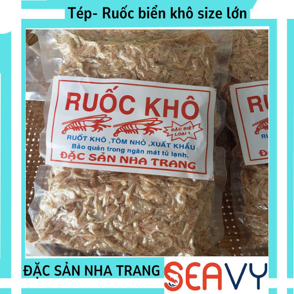 [FREE SHIP] 🦐🍤 Ruốc (tép) khô sạch cát, Đặc sản Nha Trang, gói 500g 🦐🍤[SEAVY NHA TRANG]