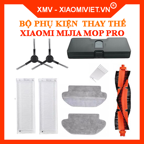 Bộ phụ kiện cho robot hút bụi lau nhà Xiaomi Vacuum Mop Pro Mijia Gen 2 - Hàng chính hãng