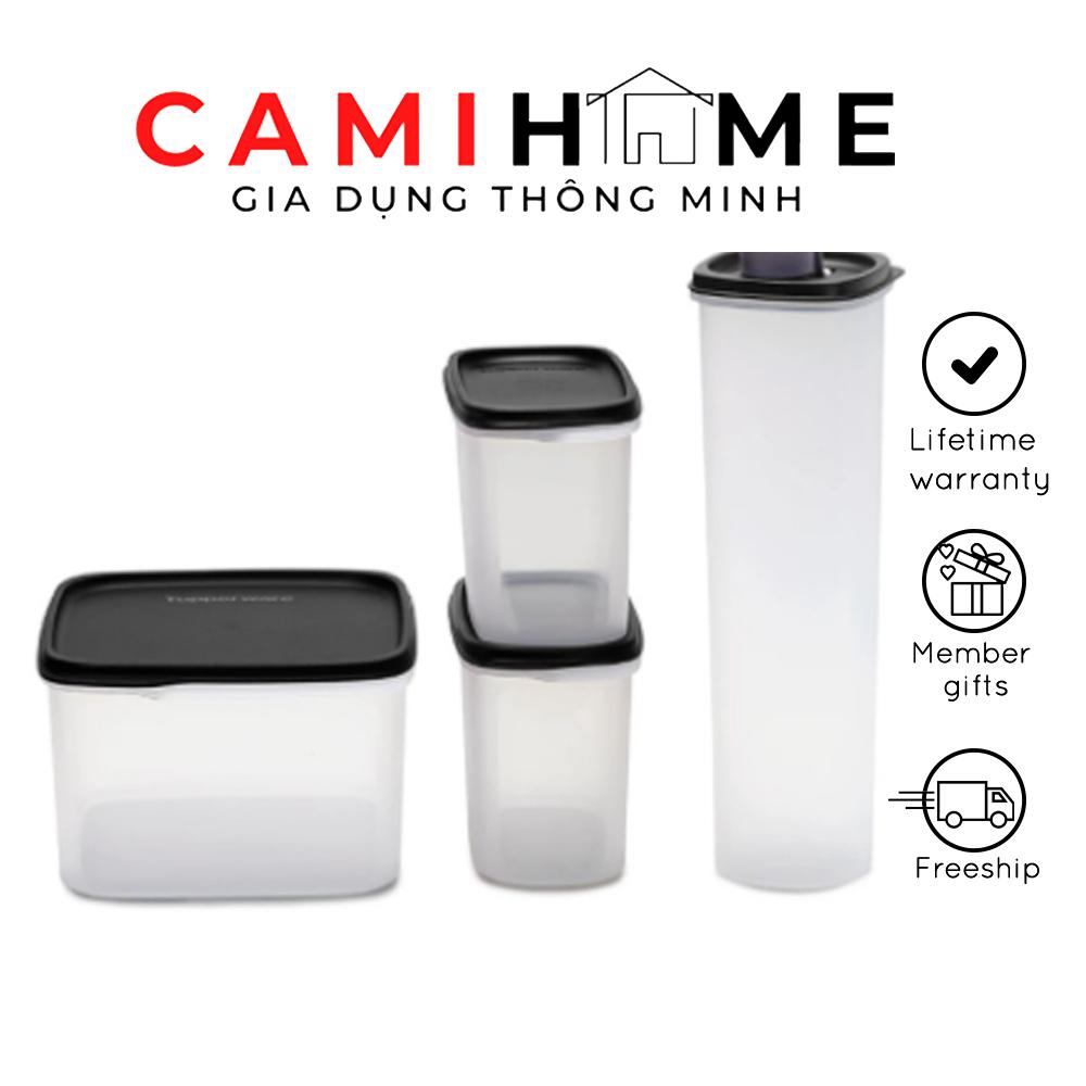 Bộ Hộp Bảo Quản Thực Phẩm Urban Kitchen Set 4 Tupperware, Hộp Trữ Đồ Khô, Gia Vị, Đậu Hạt Tiện Lợi