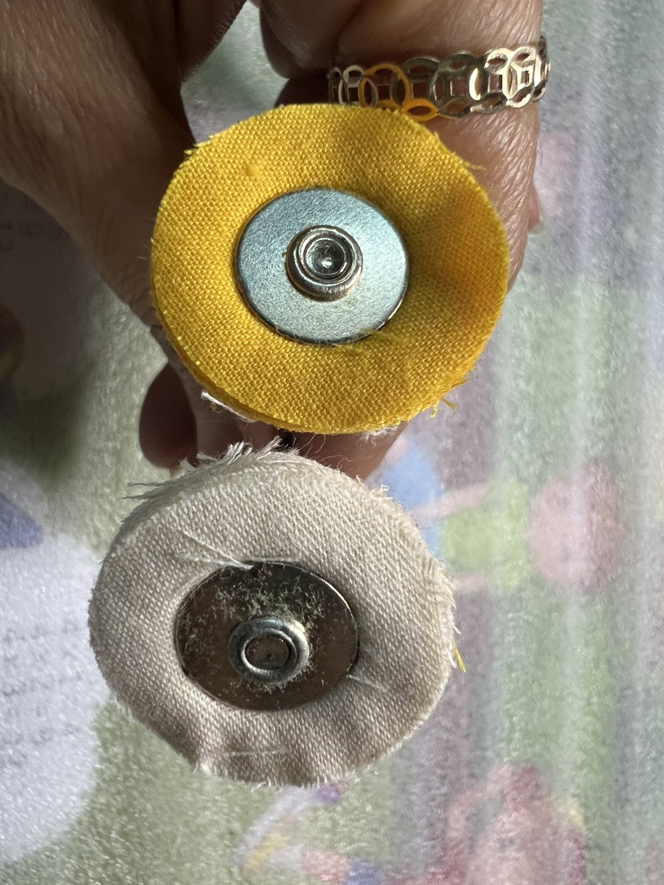 Chổi đánh bóng mini trục 3mm sợi vải cotton đầu chà nhám