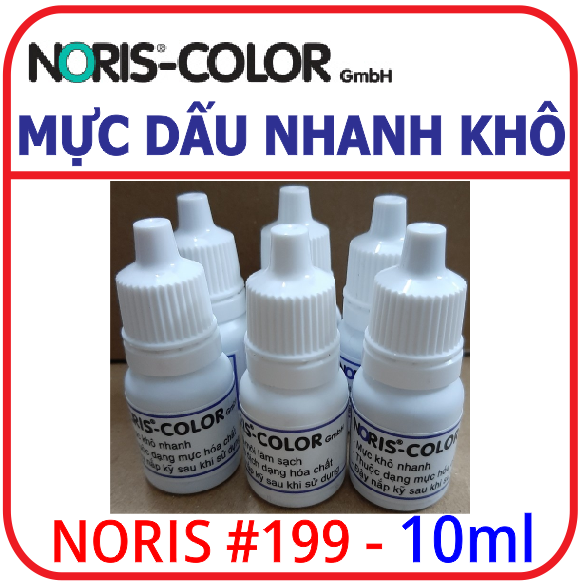 Mực dấu đóng trên mọi chất liệu - mực dấu nhanh khô Noris #199 10ml