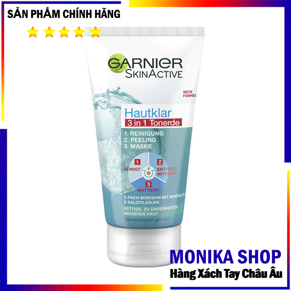 Sữa rửa mặt Garnier xanh hàng Đức