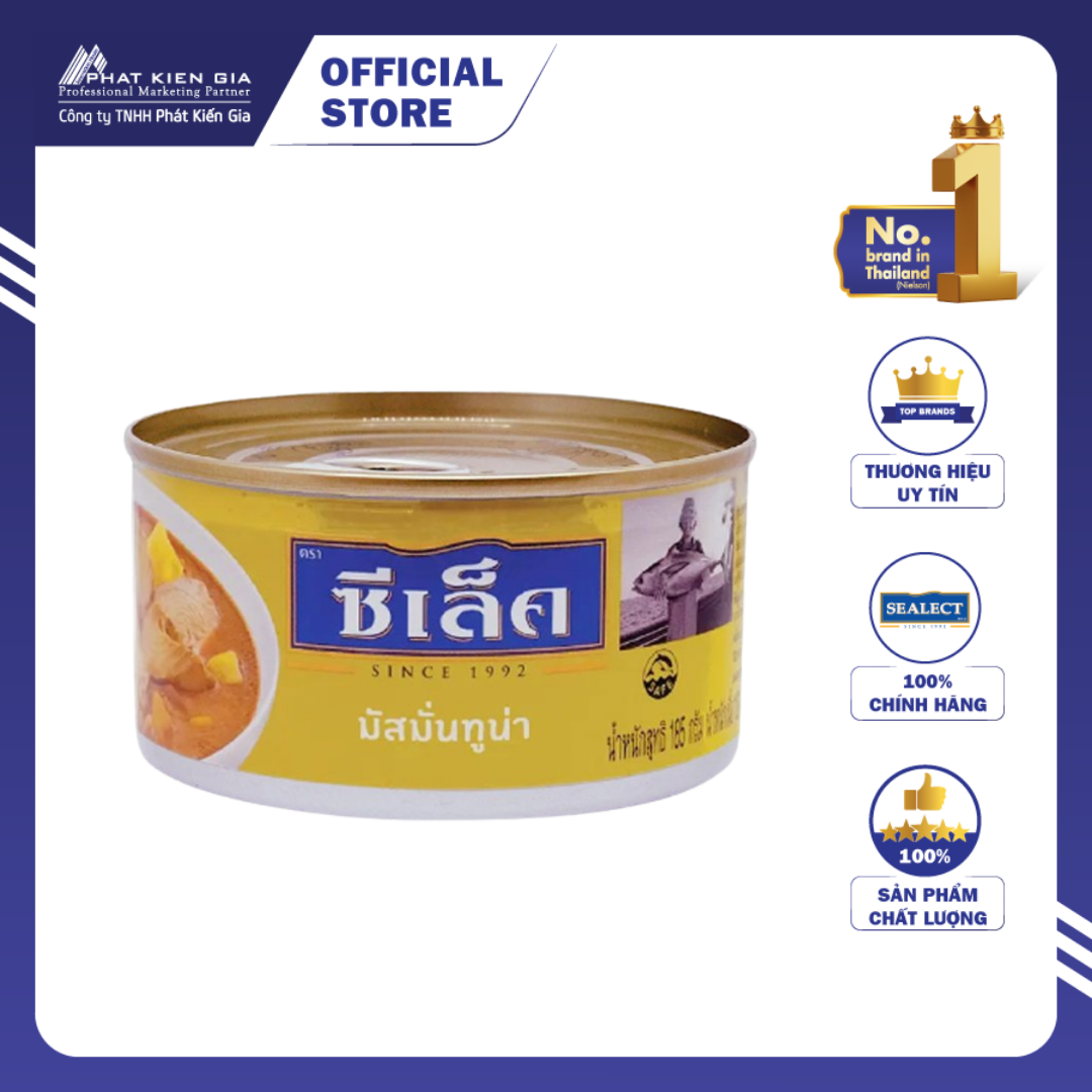 Cá ngừ sốt cà ri vàng massaman sealect 185g