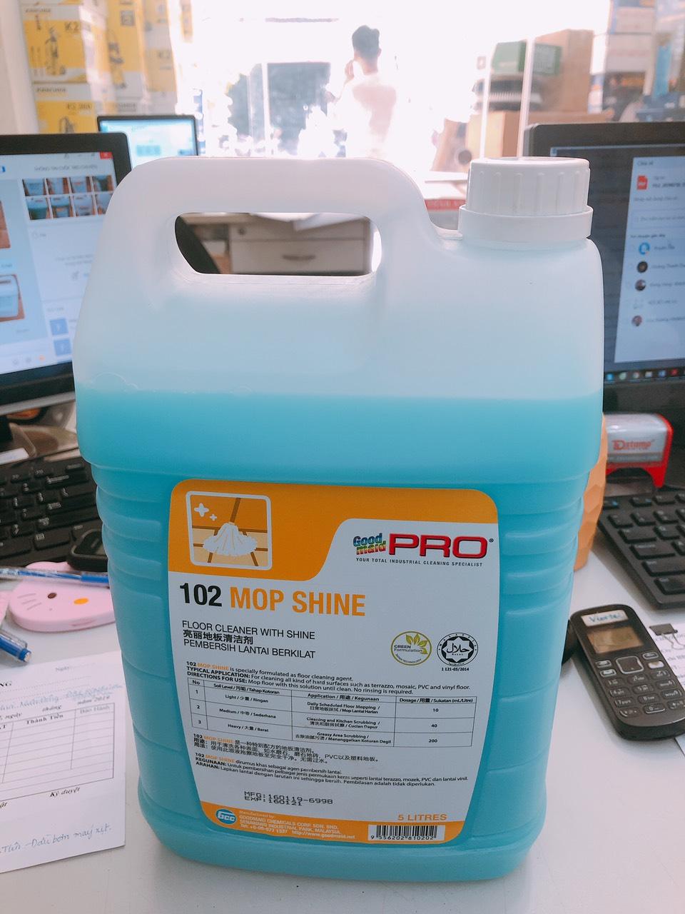 Nước lau sàn và tạo độ bóng thơm sàn Goodmaid G102- 5 lít Made in Malaysia